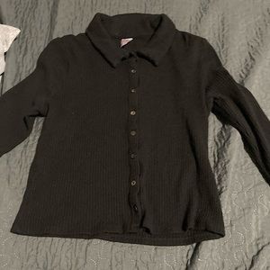 Black button up top